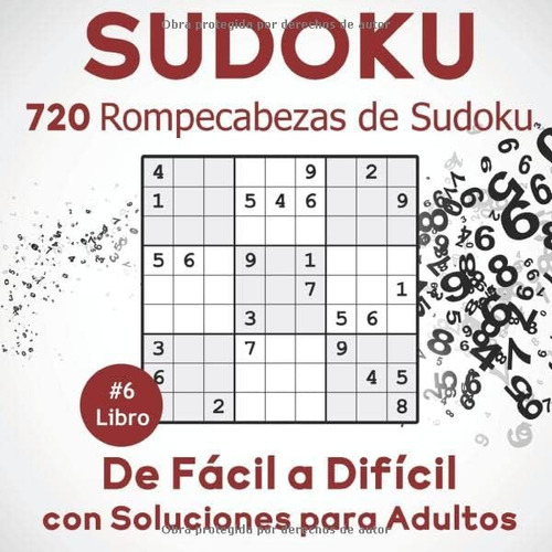 Libro: Sudoku: 720 Rompecabezas Sudoku Fácil A Difícil