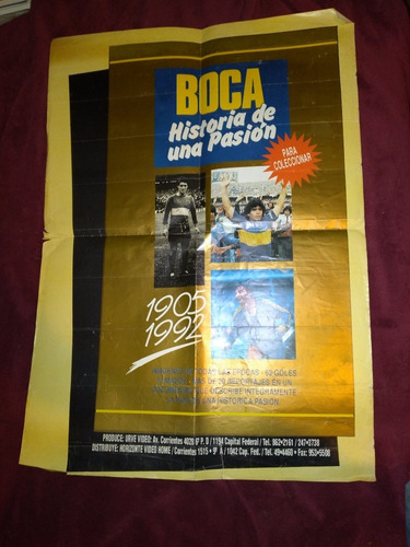 Posters Boca Historia De Una Pasión (Usado)
