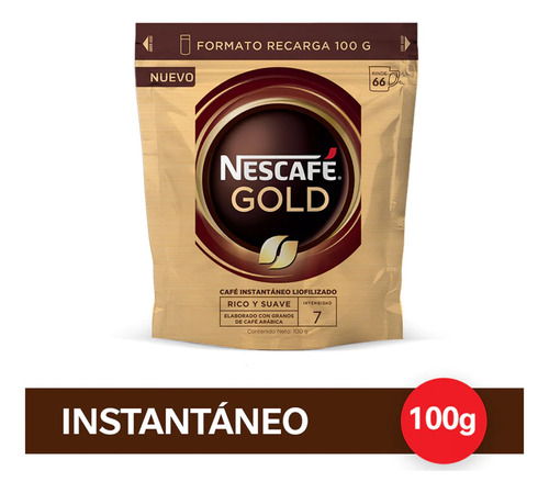 Nescafe Gold Cafe 100% Puro 100g Instantaneo - Pack X 3