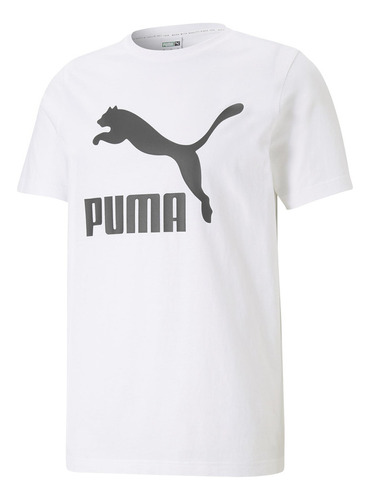 Polera Puma Classics Logo Tee Blanco Hombre
