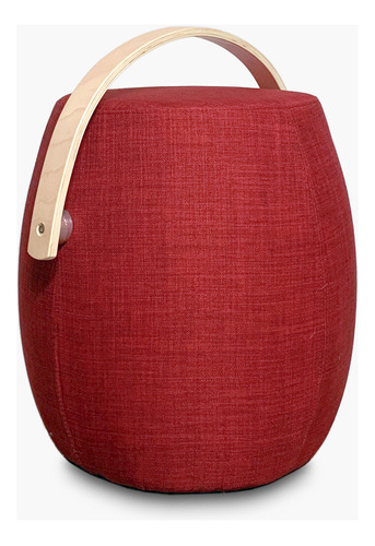 Pouf Asa De Madera Lt Rojo Form