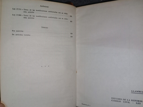 Libro Estudio Reforma Codigo Civil Ley 17711 Jorge Llambías
