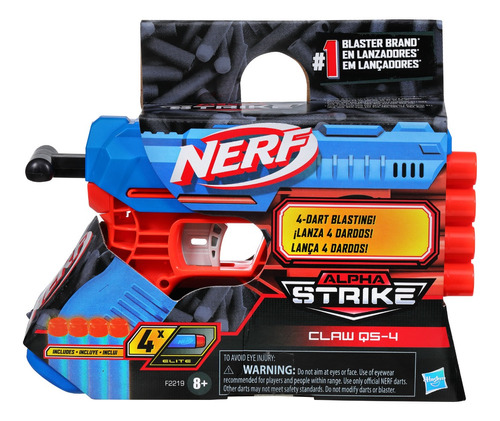 Hasbro F2219 lançador Nerf Alpha Strike Fang Claw Qs-4 