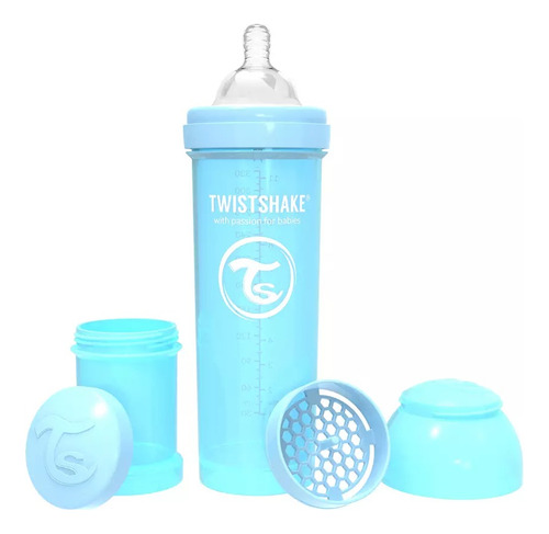 Twistshake Mamadera Twistshake Anti-cólico Azul Pastel 330ml