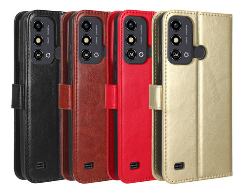 Funda Para Zte Blade A53 Voltear Cuero Tarjeta Ranura