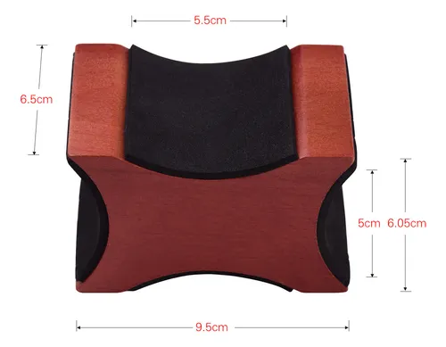 Soporte De Cuello Para Guitarra Eléctrica De Caoba Acústica,