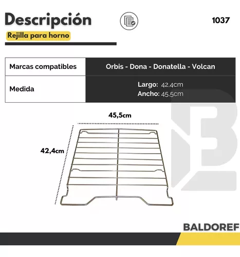 Estante Rejilla Para Horno Orbis Convecta X2