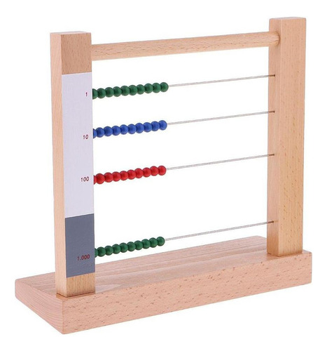 Montessori Material Matemático Juguete De Madera - Cuentas