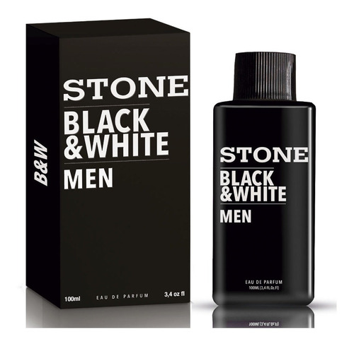 Stone Black Perfume Hombre X 100 Ml Black & White