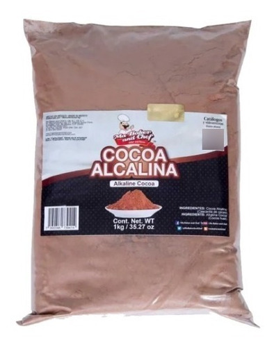 Cocoa Alcalina Para Repostería, Bebidas Y Pasteles 1kg