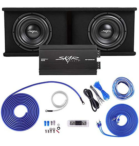 Skar Audio Dual 10  Paquete De Graves Completo De Subwoofer 