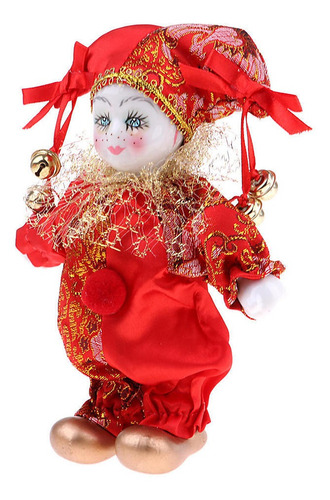 Muñeca De Payaso De Porcelana Roja, Figuras Dulces De