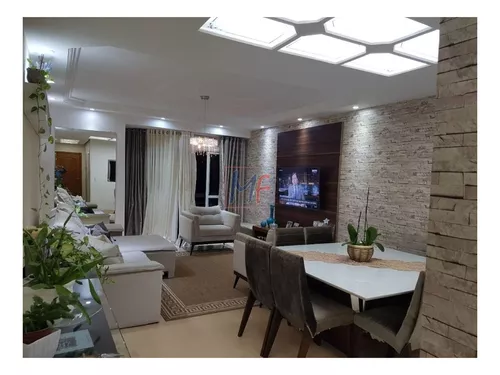 Ref: 15.535 - Lindo Apto No Bairro Rudge Ramos Com 134 M² 3 Quartos (2 Suítes) Sala, Cozinha Planejada, Sacada, Banheiros, 3 Vagas. Lazer. - 15535