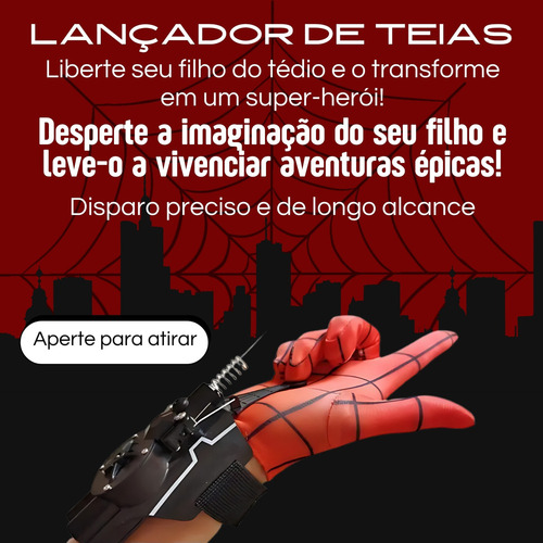 A Luva Lança Teia Homem Aranha Brinquedo Presente Meninos