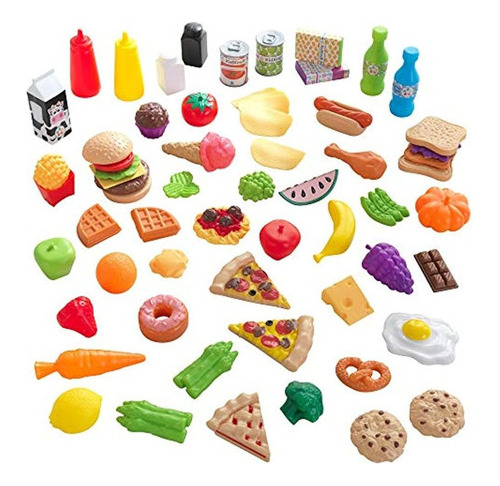 Kidkraft Juego De Comida De Juguete De Plastico De 65 Piezas