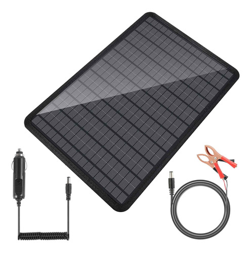 Cargador Mantenedor Bateria Solar Portatil 10 12v Panel
