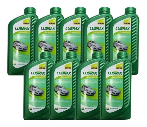 9 Lts Óleo Para Motor Lubrax Essencial 20w50 Sl Petrobrás