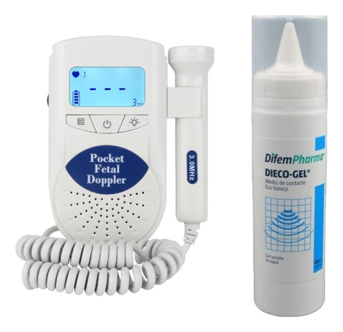 Doppler Fetal Pocket Jpd100s6 Azul + Gel