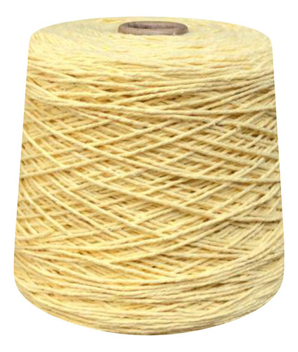 Barbante Colorido 8 Fios Linha De Crochê Tricô 1 Kg Prial Cor Amarelo Claro