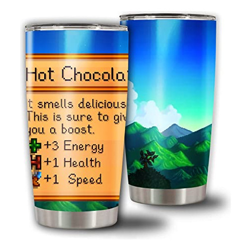 Vaso Aislado Stardew Valley Chocolate Caliente De Acero...