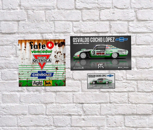 Combo Cartel + Poster + Calco Cocho Lopez Tc Tc2000 Fiat