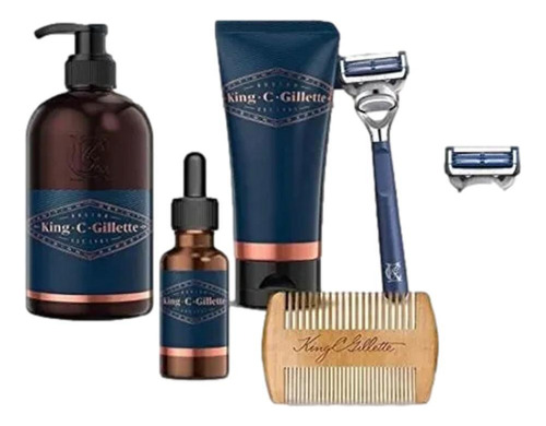 Kit De Cuidados Para Barba Para Homens King C. Gillette