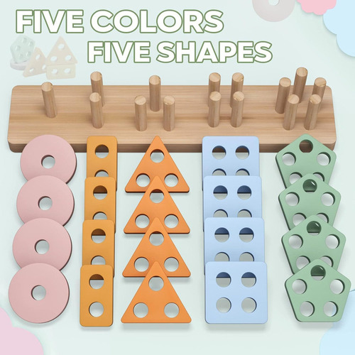 . Material Didáctico Preescolar, Juguetes Montessori De 1,2