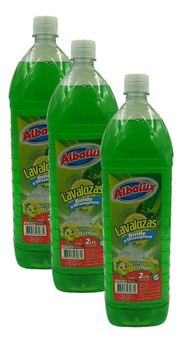 Lavaloza Albalux - 2 Litros - Limón - Pack 3 Unid