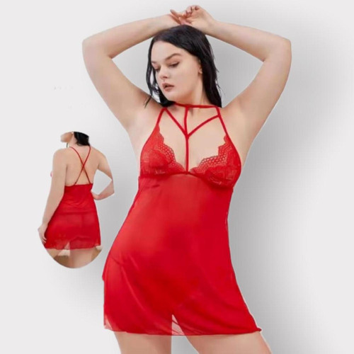 Sexy Babydoll Talla Extra, Modelo Bb 272 (rojo)