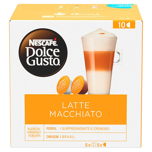 Cápsulas Nescafé dolce gusto latte machiato caixa com 10 unidades