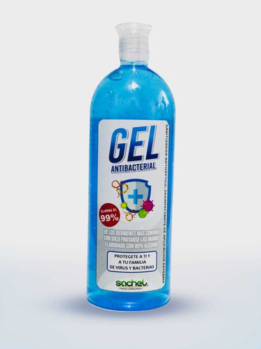 Gel Antibacterial 1 Litro / 5 Piezas 