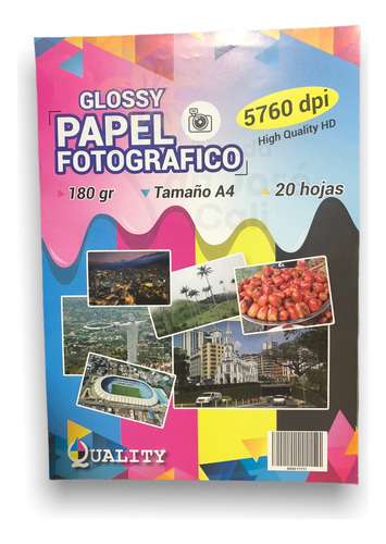 Papel Fotográfico Grueso 180 Gramos X 10 Paquetes 200 Hojas