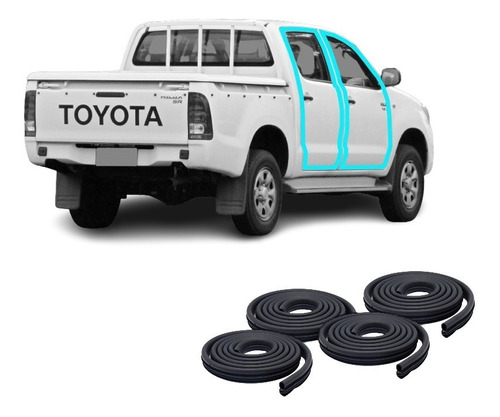 Burlete Toyota Hilux 05-15 prta x4