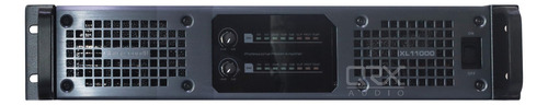 Amplificador Cleversound Xl 11000 A 4600w Por Canal A 2 Ohm Color Negro Potencia De Salida Rms 2000 W