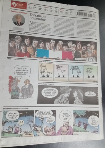 Clarín Atentado En Francia Previa Debate Presiden 2015 15/11 (Usado)