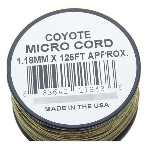Rg1290 Rollo Parachute Cord Paracord Micro Cord Coyote