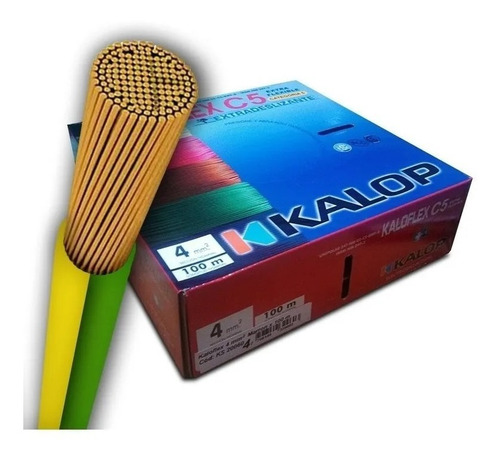 Cable Unipolar 4mm X 100m Kalop Extraflexible Categoria 5