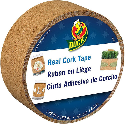 Marca De Pato Real Corcho Tape, 9,1 x 5-yard Roll, Rollo Si