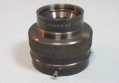 Kodak 93mmf/4.5, 93mm F/4.5 Long Conj Lens W/ Threaded M Vvn