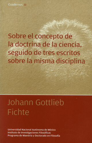 Sobre El Concepto De La Doctrina De La Ciencia, Seguido De T