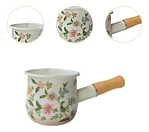 Esmalte O Leite Com Caldeira De Manteiga Com Caldeira Com