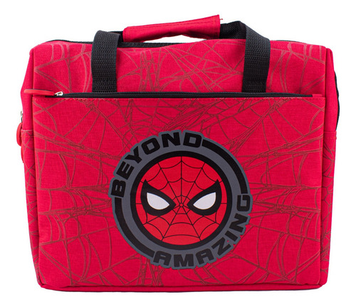 Fun kids spiderman lonchera grande classic disney marvel color rojo