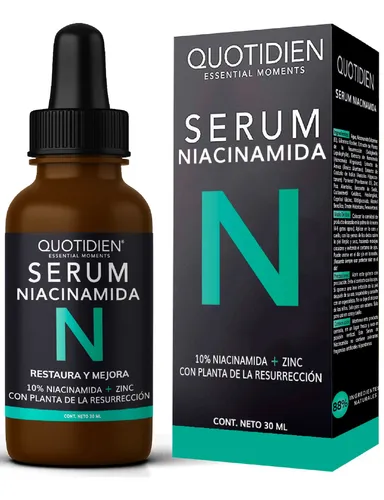 comprar Serum Niacinamida 10% Quotidien Con Zinc + Planta De La Resurreccion - Skin Care Antienvejecimiento - Suero Cuidado Facial Para Todo Tipo De Piel - Antimanchas - Acne -Piel Grasa -30ml