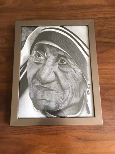 Cuadro Echo A Mano Madre Teresa
