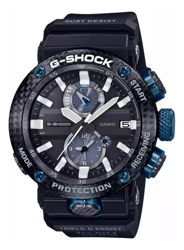 Reloj Casio G-shock Gravitymaster Gwrb10001a1cr Ghiberti Color de la correa Negro Color del bisel Negro Color del fondo Negro