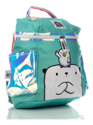 Mochila Mostropi Kipi & Opi Turquoise Color Azul