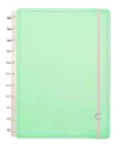 Caderno Grande 80 Folhas Verde Pastel Caderno Inteligente