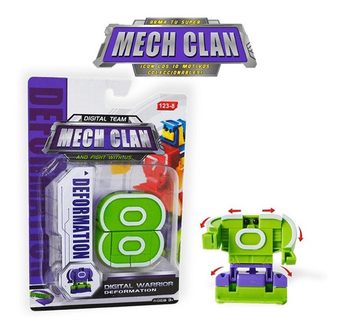 Mech Clan Transformers Digital Warrior # 8 Colecciona Ronda 