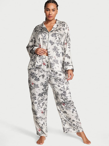 Pijama Set Largo Saten Victoria´s Secret Varios Colores