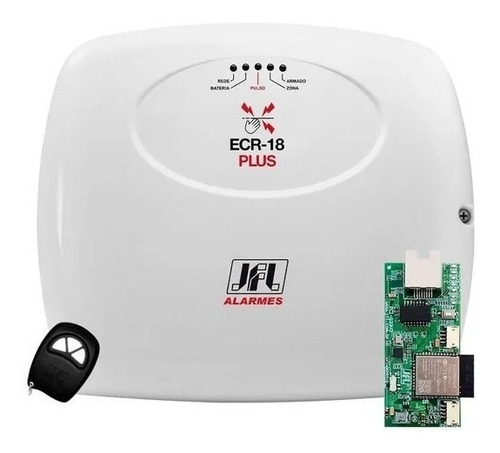 Central Choque Cerca Elétrica Ecr18 Plus + Modulo Ethernet